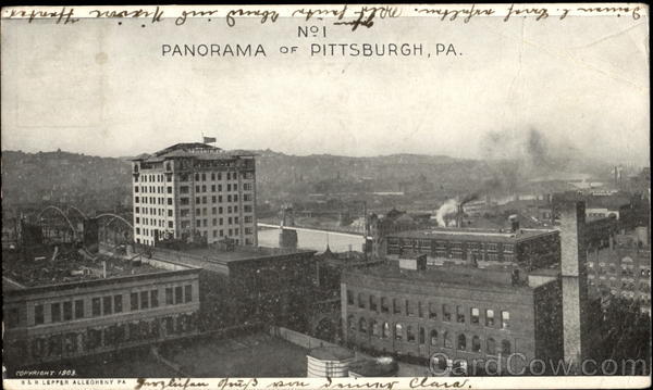 Panorama Of Pittsburgh Pennsylvania