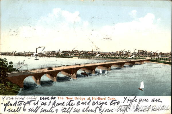 The New Bridge At Hartford Connecticut