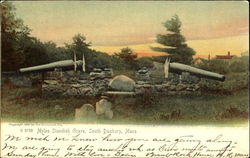 Myles Standish Grave South Duxbury, MA Postcard Postcard