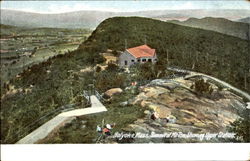 Summit Of Mt. Tom Showing Upper Station Holyoke, MA Postcard Postcard