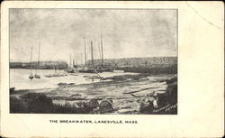The Breakwater Lanesville, MA Postcard Postcard