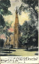 Congregational Church Melrose, MA Postcard Postcard