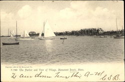 The Harbor And View Of Village Monument Beach, MA Postcard Postcard