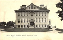 High & Grammar School Southboro, MA Postcard Postcard