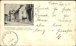 The Birthplace Of Nathaniel Hawthorne, 27 Union Street Salem, MA Postcard Postcard