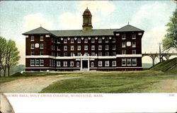 Alumni Hall, Holy Cross College Worcester, MA Postcard Postcard
