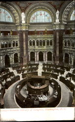 Rotunda Library Of Congress Postcard
