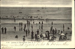 Bathing At Narragansett Pier Rhode Island Postcard Postcard