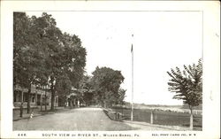 South View Of River St Postcard