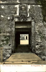 The Doorway Of Fort Marion Postcard