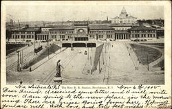 The New R. R. Station Postcard