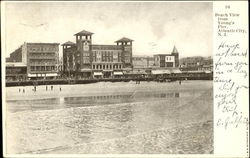 Beach View From Young's Pier Postcard