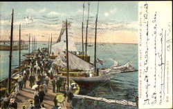 Yachting Pier At Inlet Atlantic City, NJ Postcard Postcard