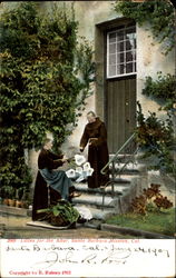 Lillies For The Altar, Santa Barbara Mission Postcard