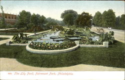 The Lily Pond, Fairmount Park Postcard