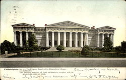 The Ridgway Branch Of The Philadelphia Library Postcard
