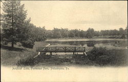 Artificial Lake, Fairmount Park Postcard