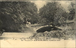 Blue Stone Bridge, Fairmount Park Postcard