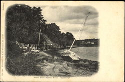 West Bank Mystic River Connecticut Postcard Postcard