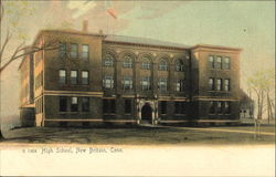 High School New Britain, CT Postcard Postcard