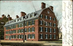 The Old Brick Row New Haven, CT Postcard Postcard