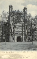 Phelps Gate, Yale University Postcard