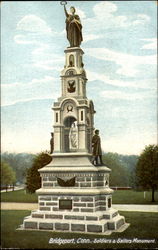 Soldiers & Sailors Monument Bridgeport, CT Postcard Postcard