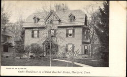 Residence Of Harriet Beecher Stowe Postcard