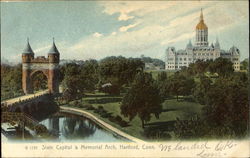 State Capitol & Memorial Arch Postcard