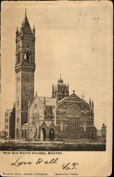 New Old South Church Boston, MA Postcard Postcard