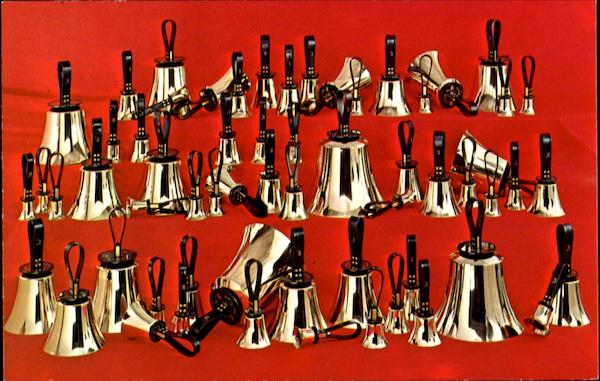 The Sixty-One Note Set Of Schulmerich Handbells, Carillon Hill Sellersville Pennsylvania
