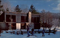 Ski-Hut/The University Lodge, Indiana University of Pennsylvania Postcard