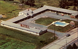 Patio Court Motel, Route 309 Postcard