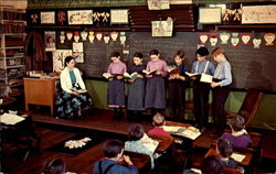 An Amish Schoolroom Postcard