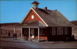 Amish One-Room School Pennsylvania Postcard Postcard