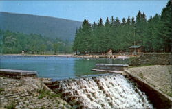 Beach Greenwood Furnace State Park State College, PA Postcard Postcard