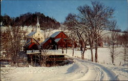 First Snowfall, Central Pennsylvania Postcard Postcard