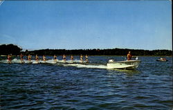 Water Skiing, Edinboro Lake Pennsylvania Postcard Postcard