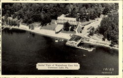 Aerial View Of Waterfront East Side Conneaut Lake, PA Postcard Postcard