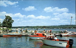 Water Front Scene, Conneaut Lake Park Postcard