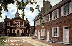 Carpenters Hall And New Hall Postcard