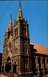 Saint George Roman Catholic Church Shenandoah, PA Postcard Postcard