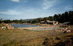 Memorial Park Swimming Pool Postcard