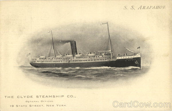 Clyde Steamship Co S.S. Arapahoe Boats, Ships