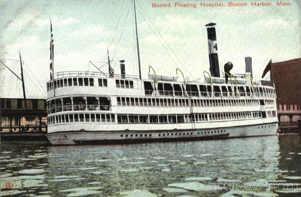 Boston Floating Hospital, Boston Harbor Massachusetts