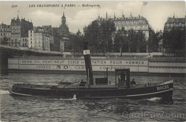 Hoche Les Transports A Paris-Remorqueur Boats, Ships