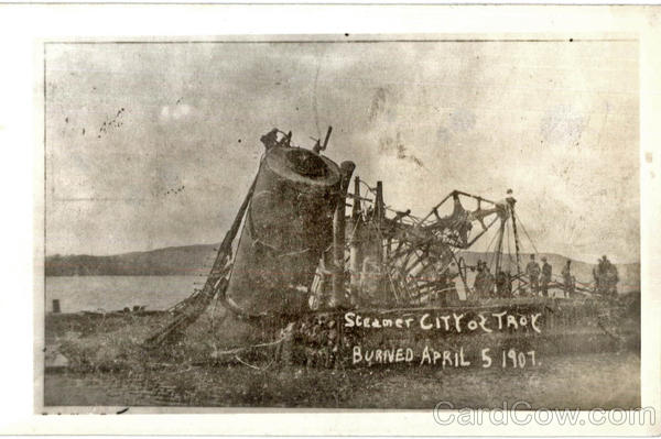 Ship Wreck of Steamer City of Troy 1907 Boats, Ships