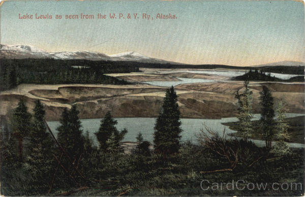 Lake Lewis as seen from the W.P. & Y. Ry Scenic Alaska