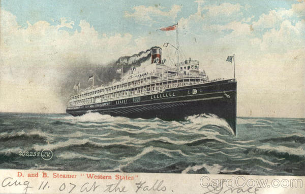 D. and B. Steamer Western States Boats, Ships