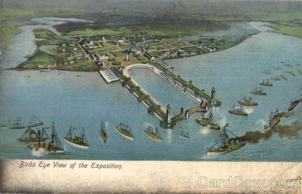 Birds Eye View of the Jamestown Exposition Norfolk Virginia
